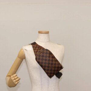 LOUIS VUITTON Damier Ebene Geronimos Shoulder Bag N51994 LV Auth 147134